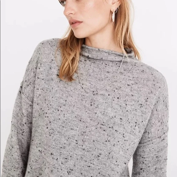 Madewell Donegal mock neck sweater - Picture 3 of 6